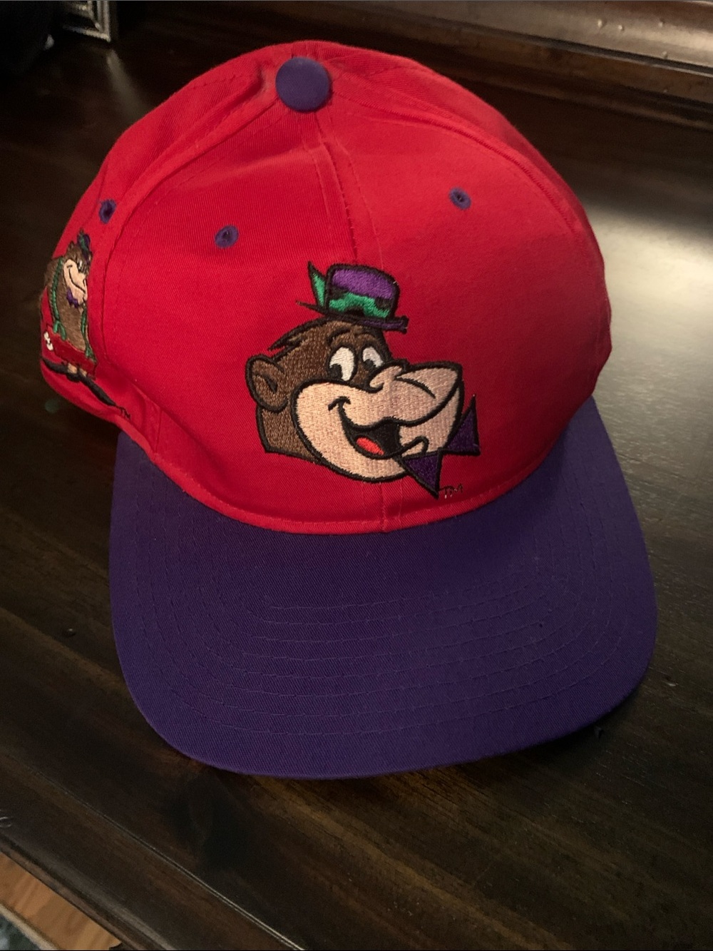 American Needle 1993 Magilla Gorilla Hanna-Barbera Red and Purple Hat